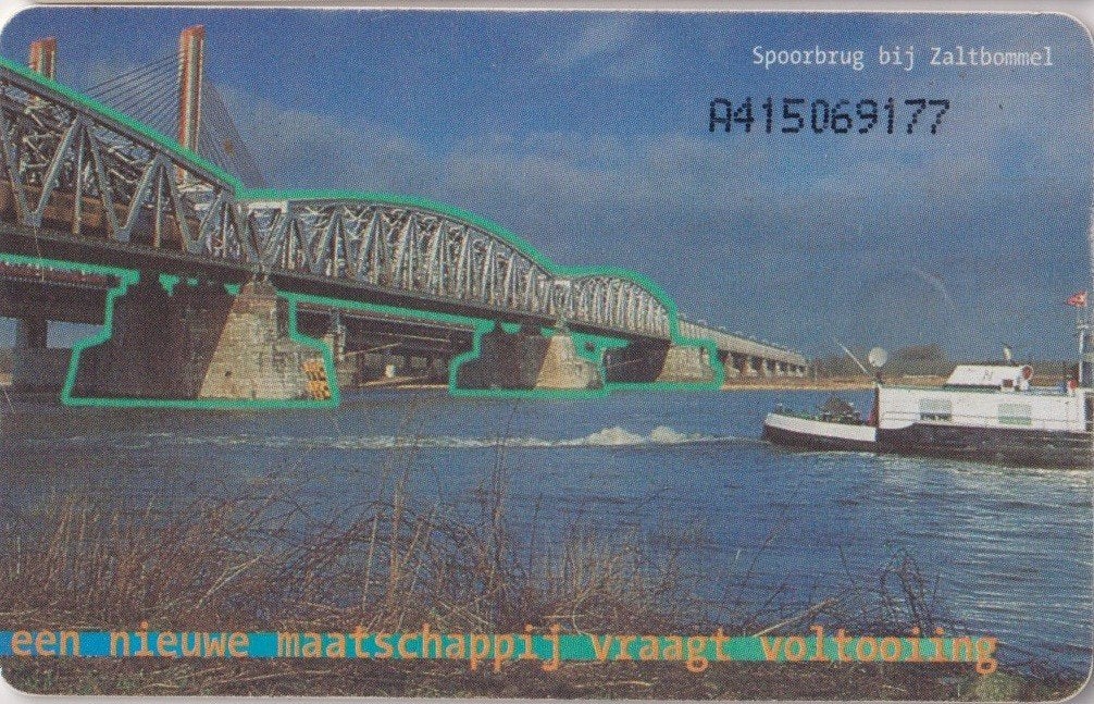 12 Telefoonkaart KPN Telecom Brug Zaltbommel f 10, Verzenden, Gebruikt