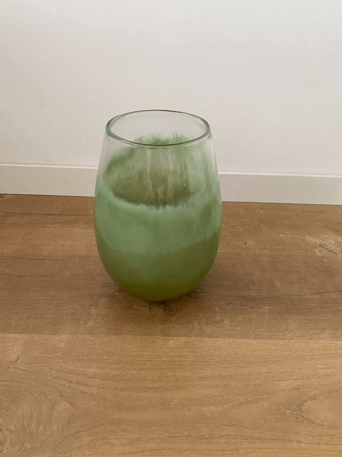 Intratuin vaas met kleurverloop - nieuw, Met patroon/structuur, Nieuw, Ophalen of Verzenden, Glas