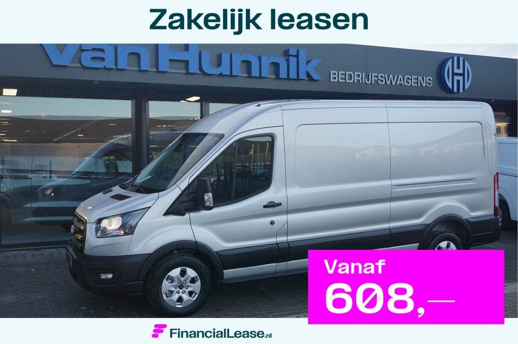 Ford Transit 350L 130PK L3H2 BPM VRIJ! Sync4 Navi, 360 Camer, Voorwielaandrijving, 4 cilinders, Met garantie (alle), 2800 kg