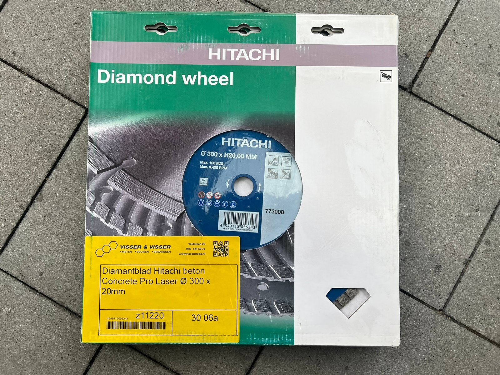 5 stuks Hitachi diamantblad beton 300 x 20mm, Ophalen, Nieuw, Overige onderwerpen