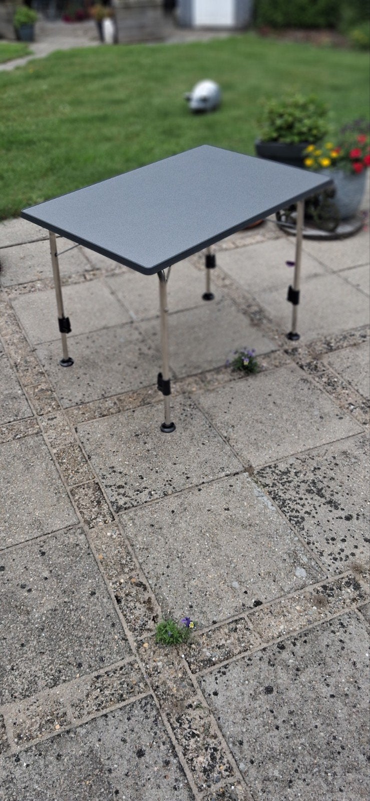 Dukdalf Stabilic-2 antraciet campingtafel caravantafel, Ophalen, Zo goed als nieuw, Campingtafel