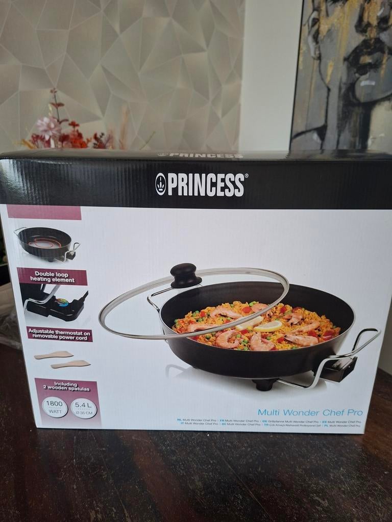 Princess Multi Wonder Chef Pro, elektrische pan., Ophalen of Verzenden, Nieuw, Rvs, Koekenpan of Braadpan