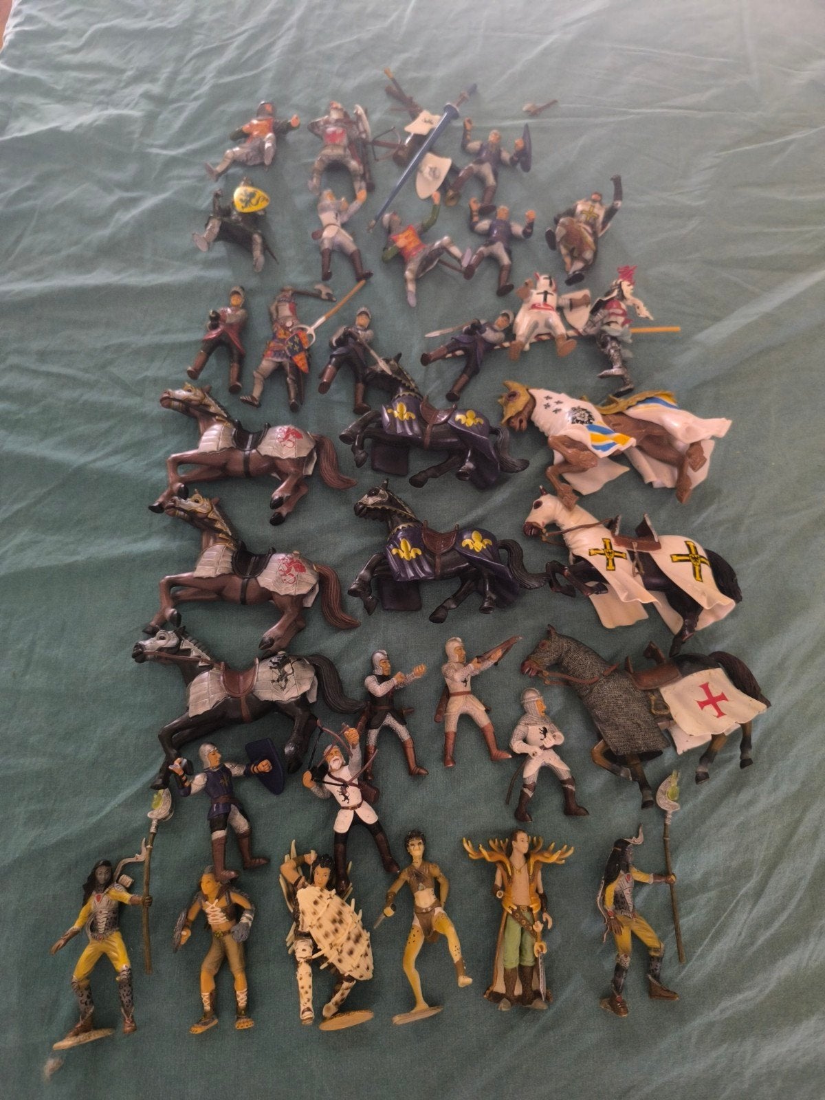 Schleich en Papo ridders en figuren met losse wapens, Ophalen of Verzenden, Gebruikt