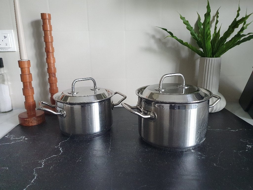 kookpannen, Ophalen, Gebruikt, Pannenset, Met handvatten