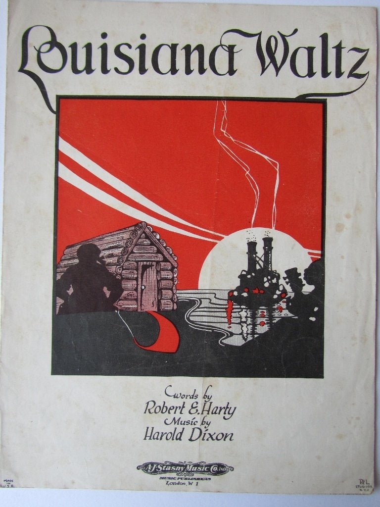 LOUISIANA WALTZ **Oude Bladmuziek uit 1919**, Muziek en Instrumenten, Bladmuziek, Ophalen of Verzenden, Gebruikt, Artiest of Componist