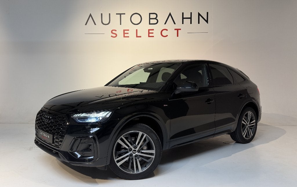 Audi Q5 Sportback 50 TFSI e S-Edition, Auto's, Audi, Automaat, 4 cilinders, Leder en Stof, Zwart