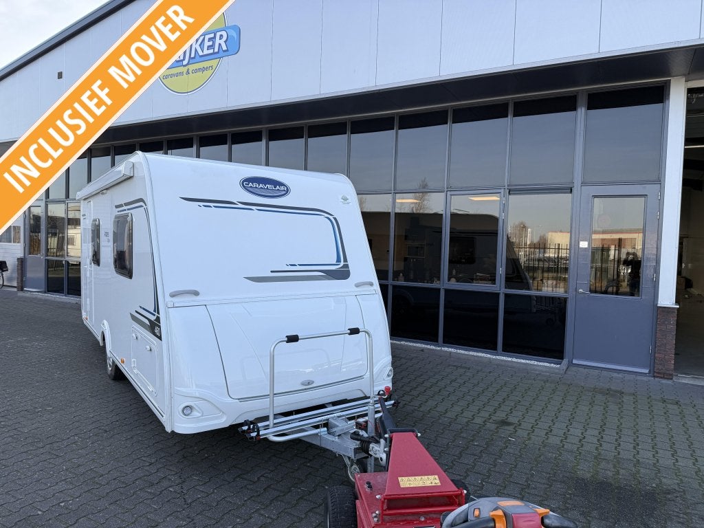 Caravelair Antares Style 460 Queensbed + Zit 960 KG Bj 2018, Bedrijf, Treinzit, Lengtebed, 4 tot 5 meter