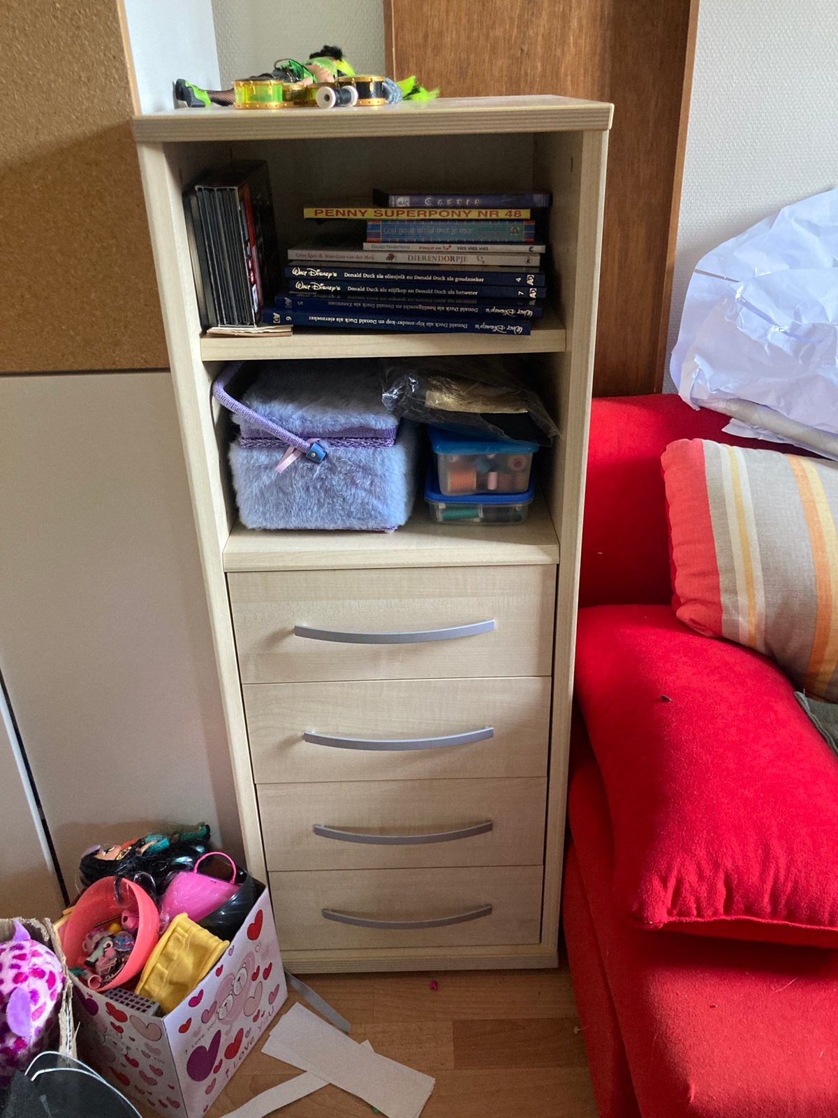 Mooie boekenkast, compact, incl lades en planken, Ophalen, Zo goed als nieuw, 150 tot 200 cm, 25 tot 50 cm