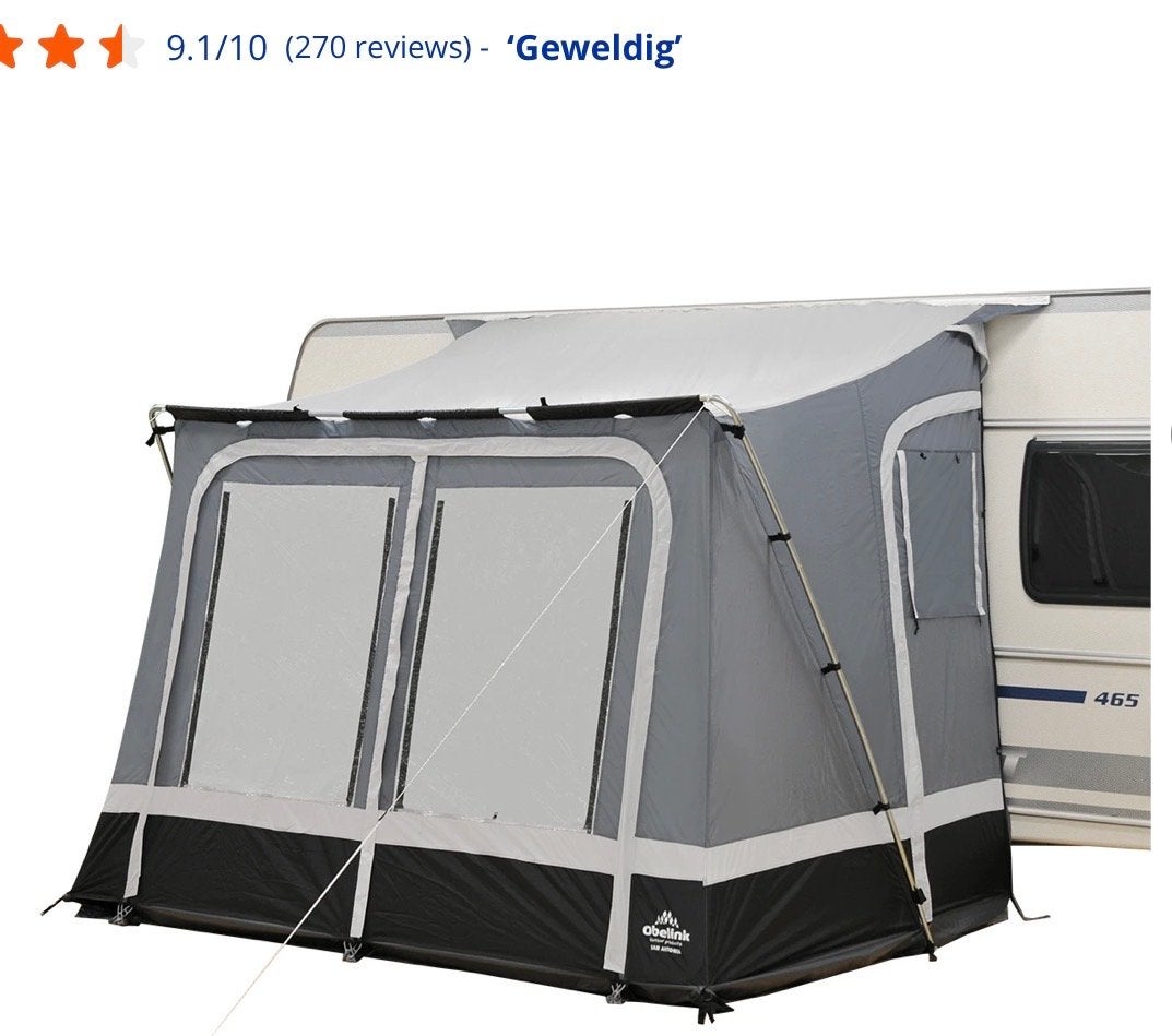 ZGAN deeltent voor caravan - Slechts 3 dagen gebruikt, Ophalen, Zo goed als nieuw