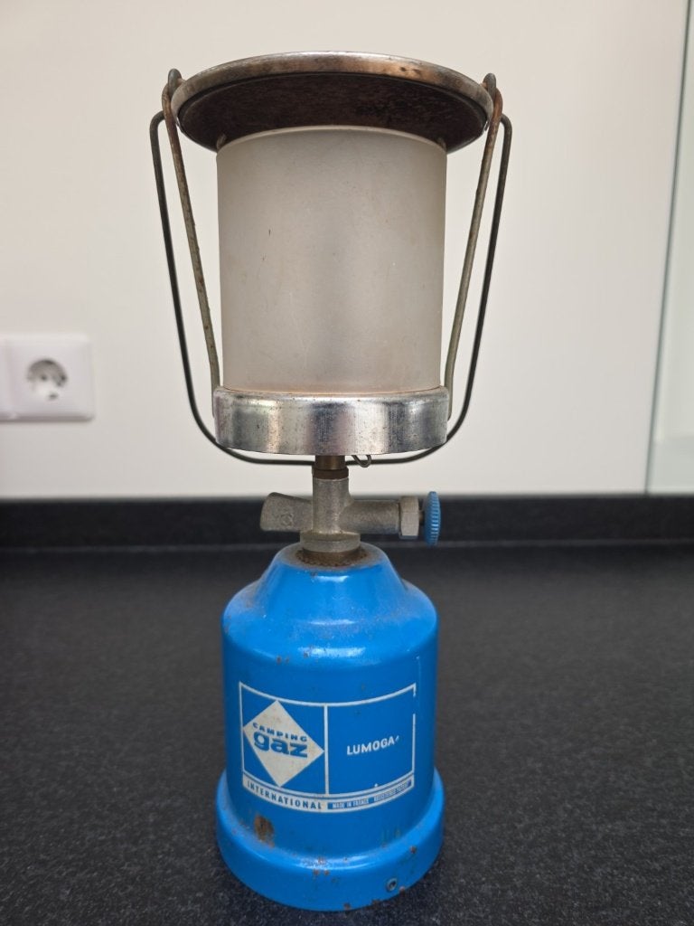 Camping Gaz Lumogaz Lamp Vintage + originele gloeikousjes, Ophalen of Verzenden