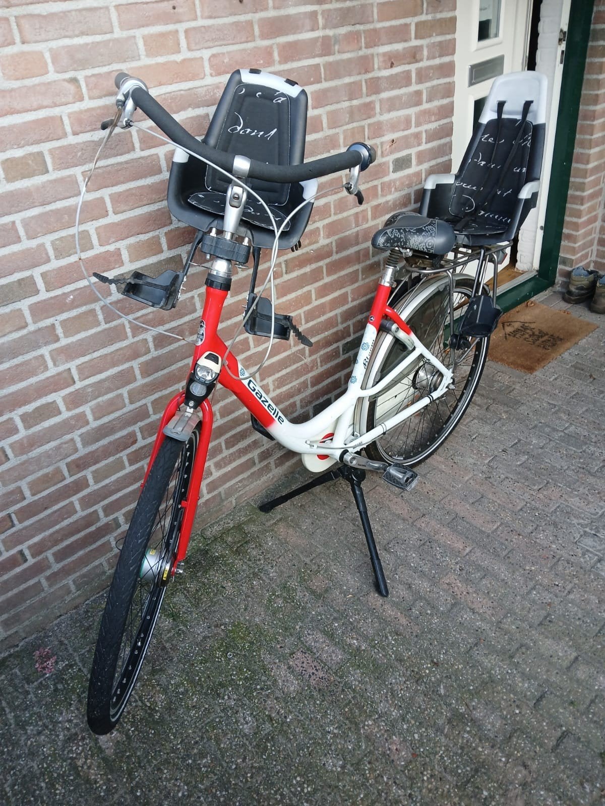 Limited Edition Gazelle Bloom Moederfiets + 2 Bobike zitjes!, Ophalen, 2 zitjes, Gebruikt, Versnellingen
