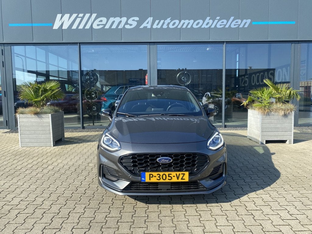 Ford Fiesta 1.0 EcoBoost Hybrid ST-Line App Connect, Stuur &, Voorwielaandrijving, Stof, Gebruikt, Met garantie (alle)