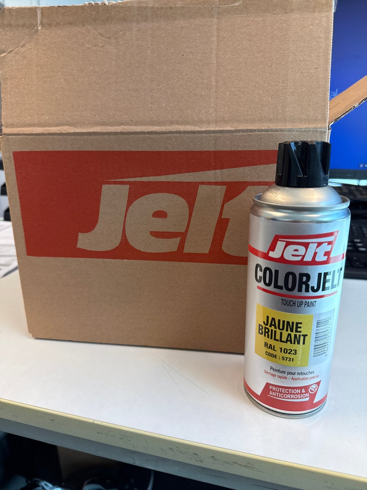 Jelt ColorJelt Touch Up Paint - Jaune Brillant RAL 1023 (12, Ophalen, Geel, Nieuw, Lak