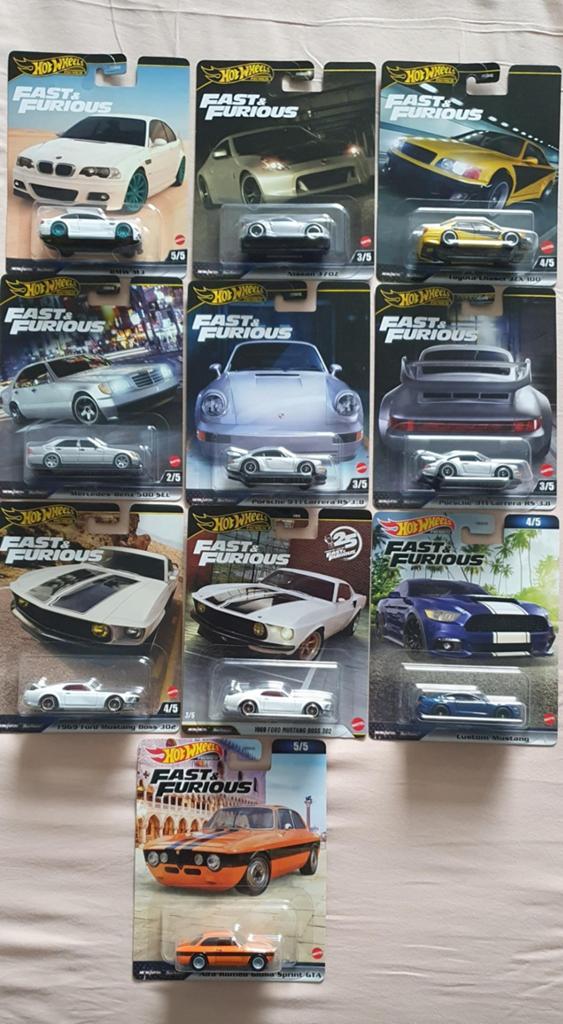 Hot Wheels Fast & Furious Collectie - 9  Auto's, Ophalen of Verzenden, Nieuw, Auto