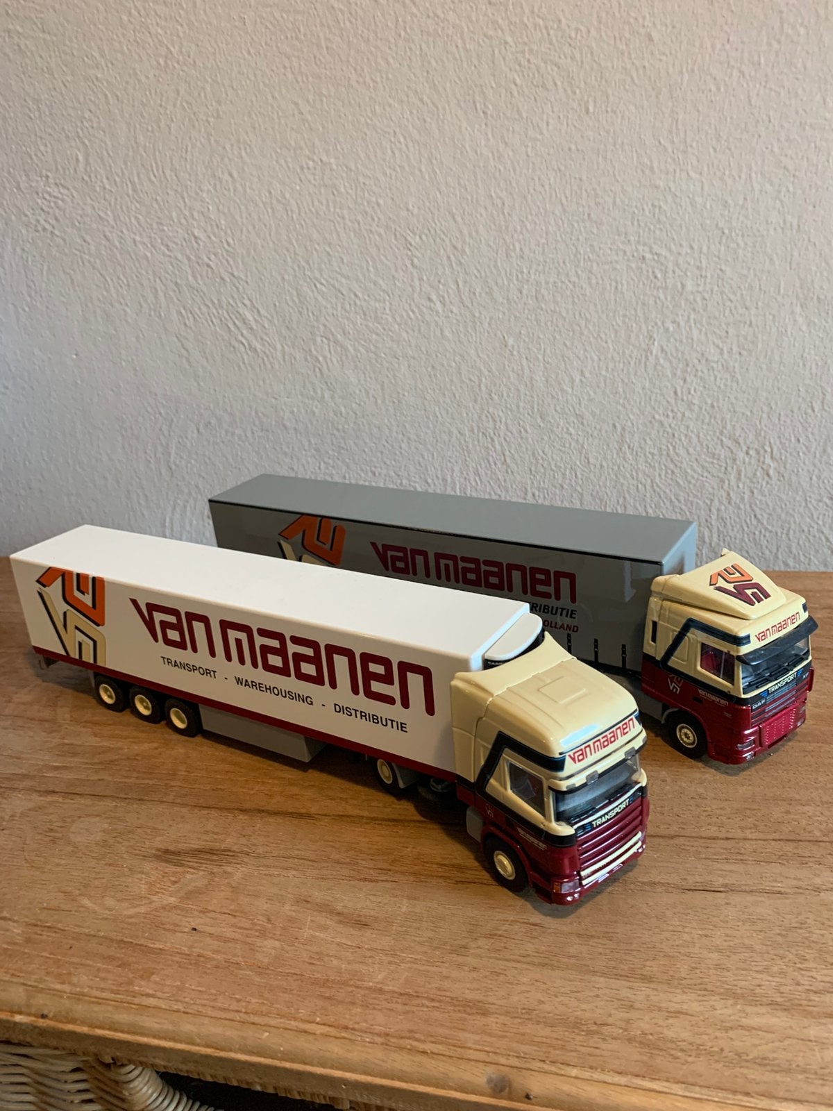 Lion Toys van Maanen Daf XF / Scania, Hobby en Vrije tijd, Ophalen of Verzenden, Zo goed als nieuw, Bus of Vrachtwagen, Lion Toys