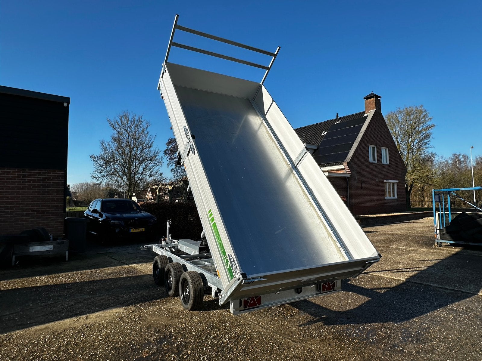 Tridem 3-zijdige elektriche kipper 400x200, parabolic, Ophalen, Nieuw