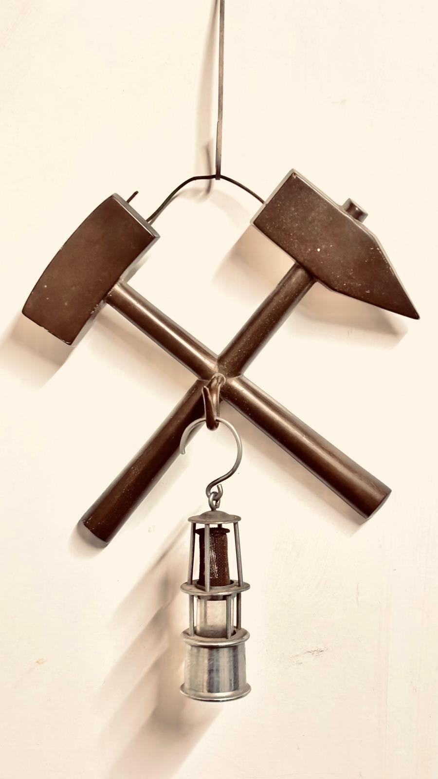 Mijnwerkers lamp ornament, Ophalen of Verzenden