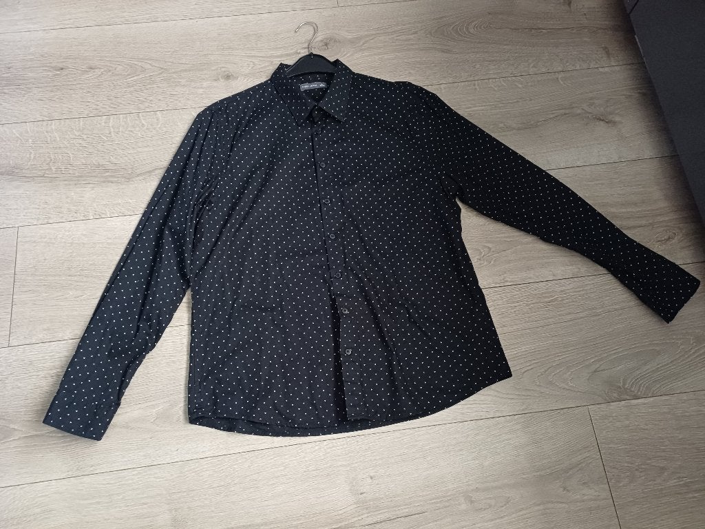 zgan.donkerblauw met wit overhemd Angelo Litrico mt XL, Blauw, Angelo Litrico, Ophalen of Verzenden, Zo goed als nieuw