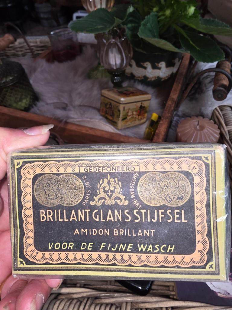 Vintage Brillant Glans Stijfsel - Zeldzaam Verzamelobject, Ophalen of Verzenden