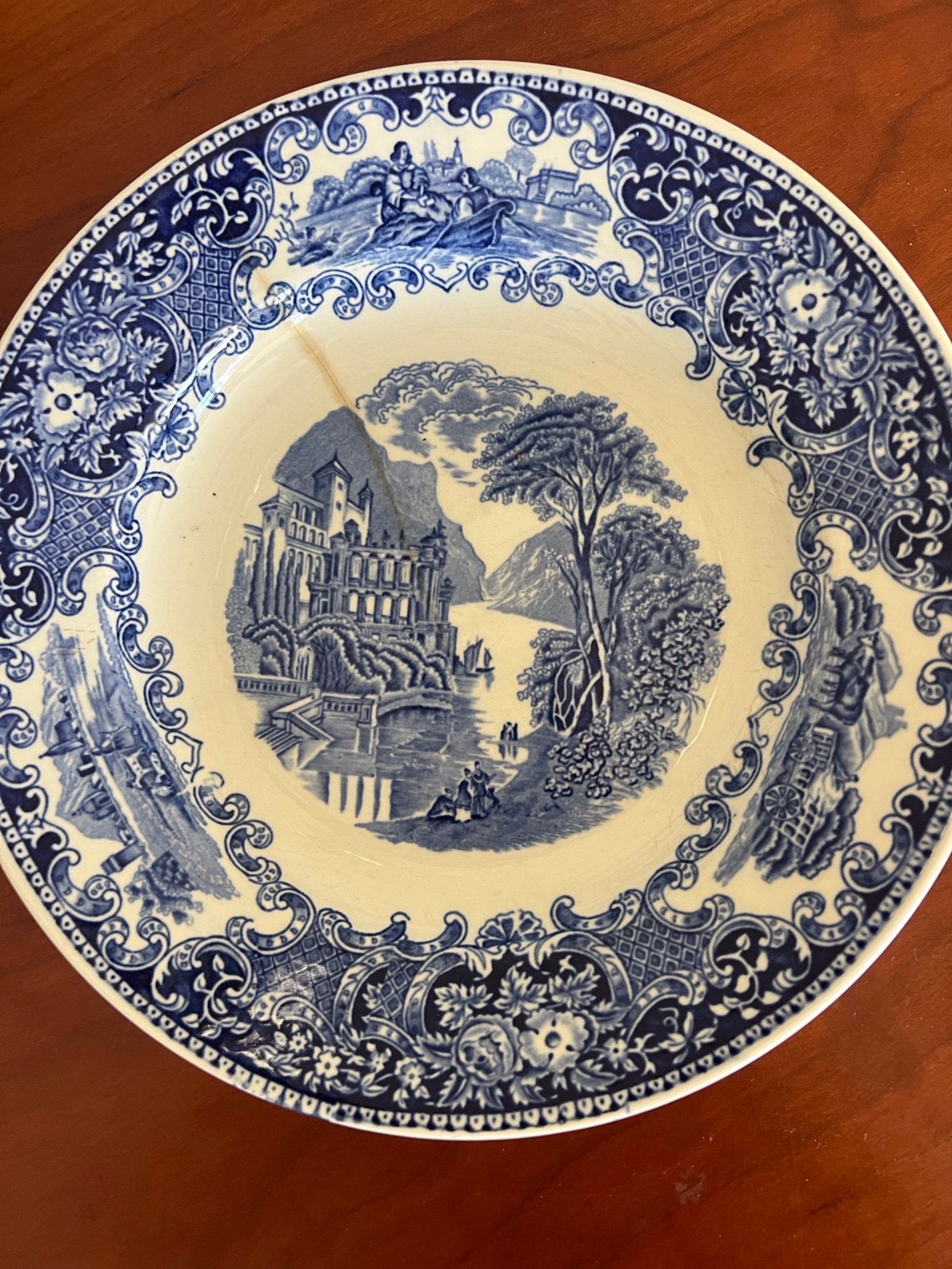 Antiek Petrus Regout & Co Maastricht Castillo bord, Ophalen