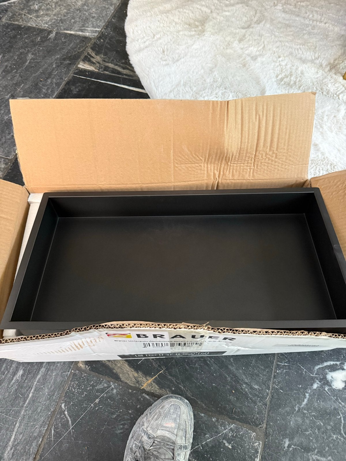 Brauer Inbouw Wandnis 30x60 Zwart - Nieuw in doos, Ophalen of Verzenden, Nieuw, Overige typen