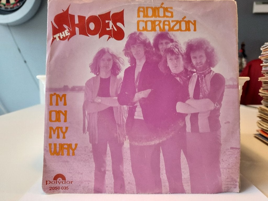 7" Single The Shoes - Adios Corazon / I'm On My Way, Gebruikt, 7 inch, Ophalen of Verzenden, Pop