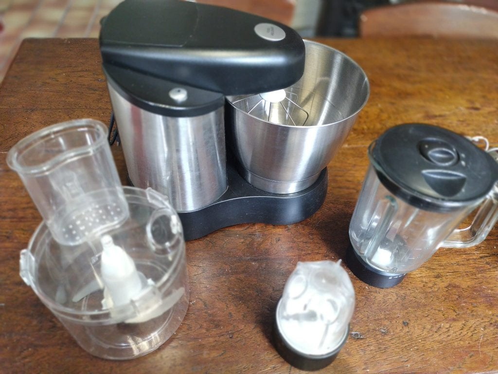 Prima Donna 4 in 1 keukenmachine, met veel extra's, 4 liter of meer, Ophalen of Verzenden, Zo goed als nieuw, 3 snelheden of meer