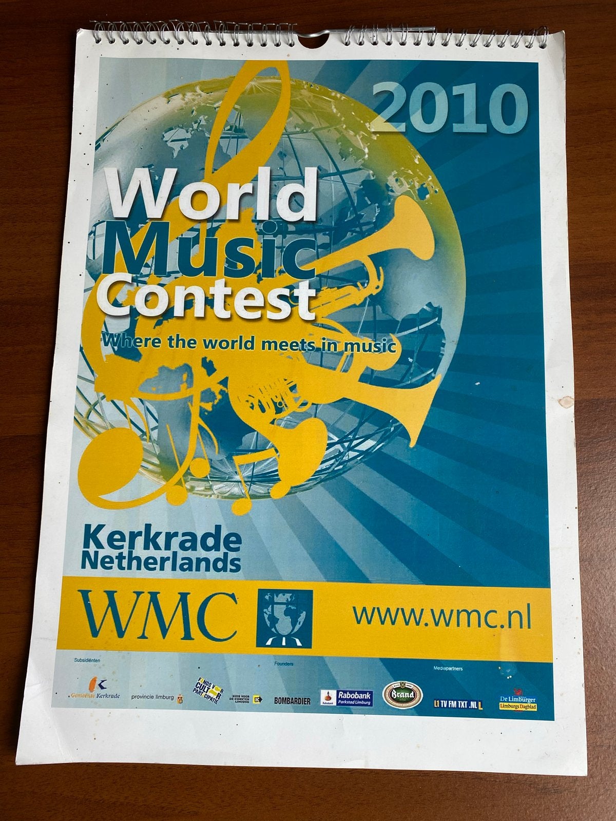 WMC Kerkrade kalender met mooie foto,s, Ophalen of Verzenden, Maandkalender