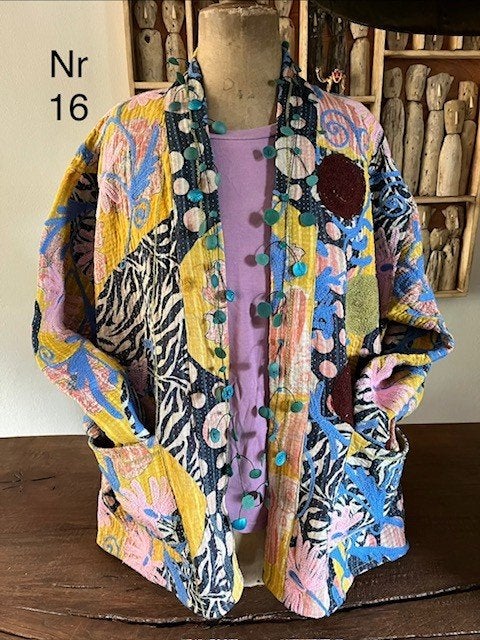 Suzani jasje nr 16, vintage stof, geborduurd ,zomerjas, jas, Overige kleuren, Maat 42/44 (L), Ophalen of Verzenden, Zo goed als nieuw