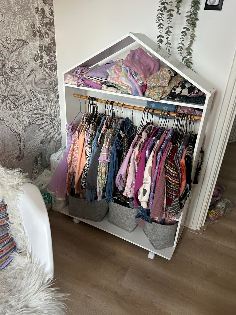 Kledingrekje / kledingkastje kinderkamer, Ophalen, Gebruikt, Kast, 105 cm of meer
