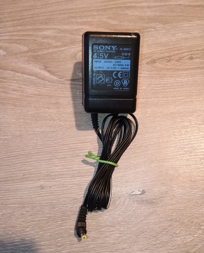 Sony ac-mzr37 adapter discman cd compact player, Ophalen of Verzenden, Minidisc-recorder
