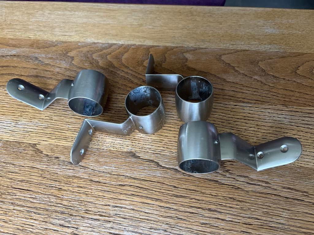Trapleuning houder rvs, Ophalen, Gebruikt