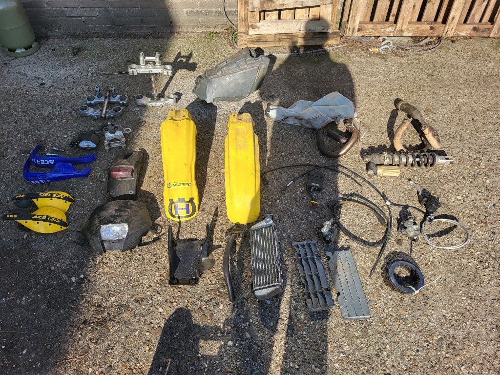 Husqvarna 610 410 onderldelen TE610 610TE wielen, Ophalen