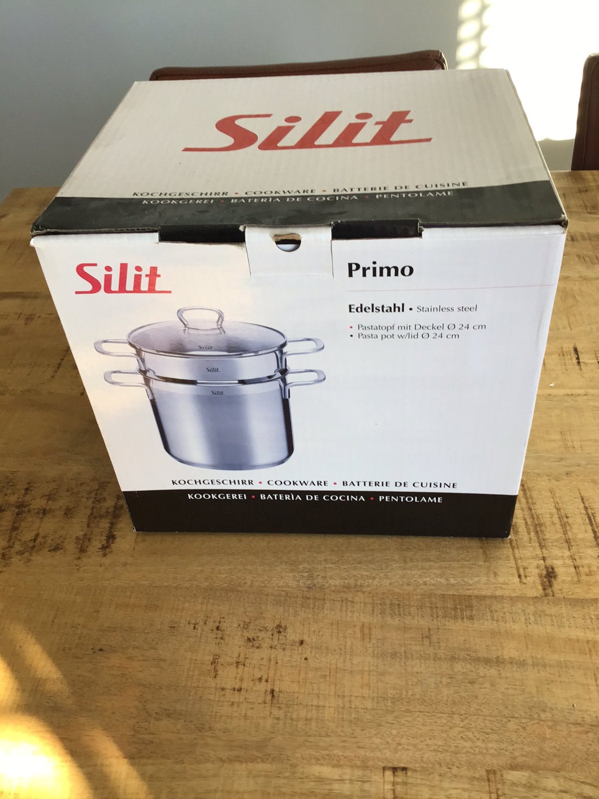 Silit Primo pastapan, nieuw in doos, Witgoed en Apparatuur, 4 liter of meer, Nieuw, Ophalen of Verzenden, Vaatwasserbestendig
