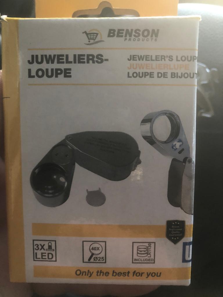 Juwelier loupe, Ophalen of Verzenden, Zo goed als nieuw, Vergrootglas of Loep