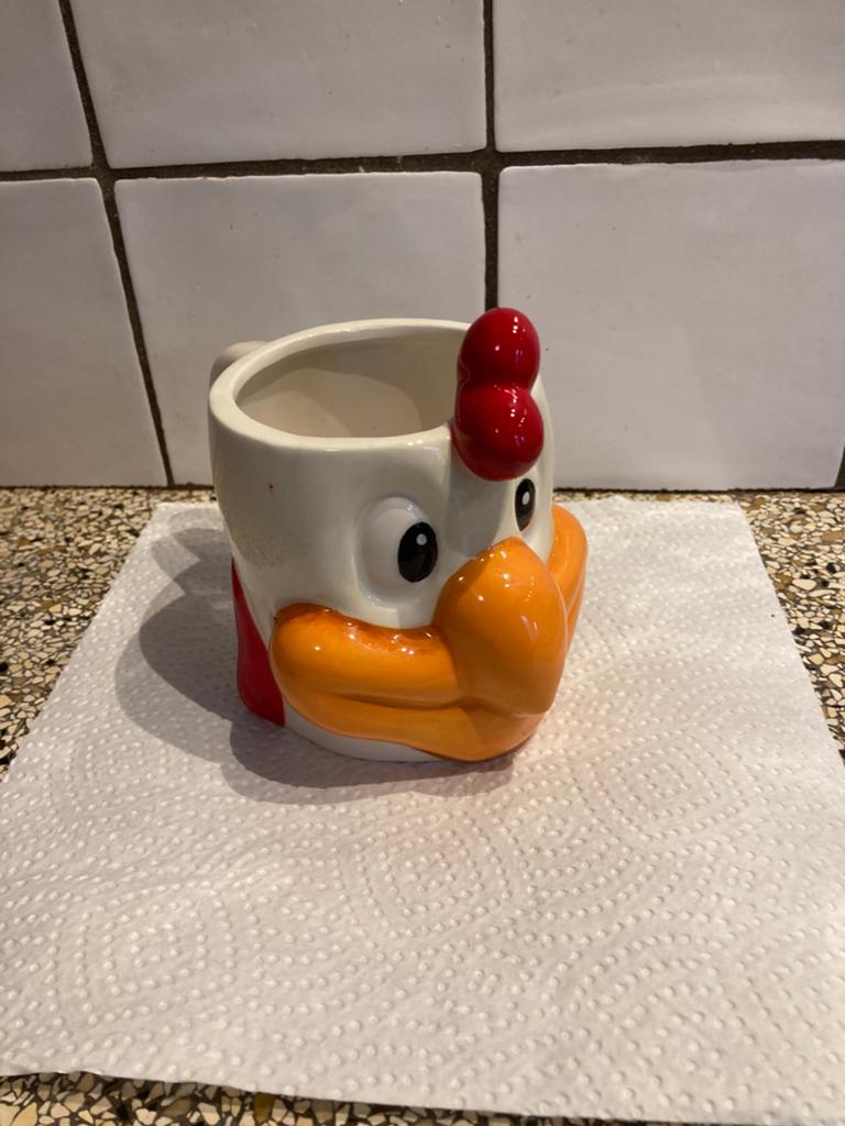 Leuke beker kip, Ophalen of Verzenden, Zo goed als nieuw, Overige stijlen, Overige typen
