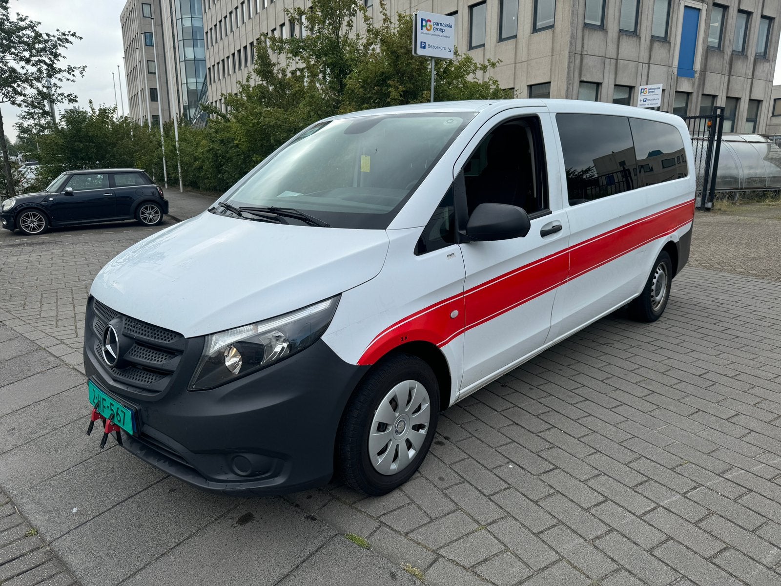 Mercedes Vito 109 CDI EXTRA LANG 2017 EUR6 9 persoons airco, Voorwielaandrijving, Stof, 4 cilinders, 255 €/maand