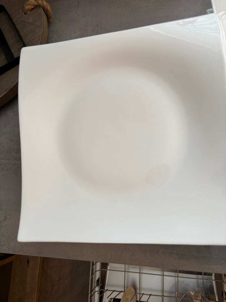Maxwell & Williams porseleinen servies wit met koffiekopjes, Ophalen of Verzenden, Gebruikt, Porselein, Compleet servies