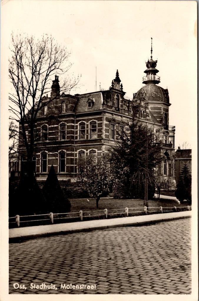 Oss - Stadhuis Molenstraat (1955), Verzenden, 1940 tot 1960, Gelopen, Noord-Brabant