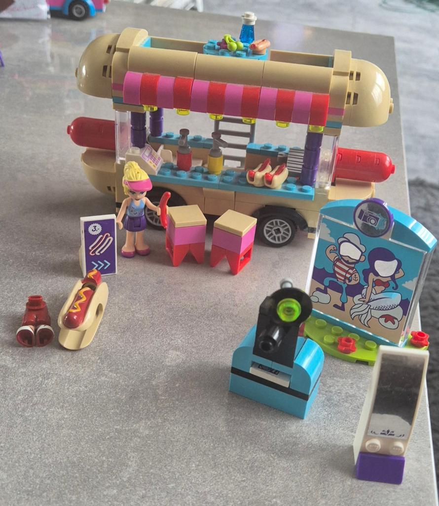 Lego Friends pretpark hotdogwagen 41129, Ophalen of Verzenden, Lego, Friends