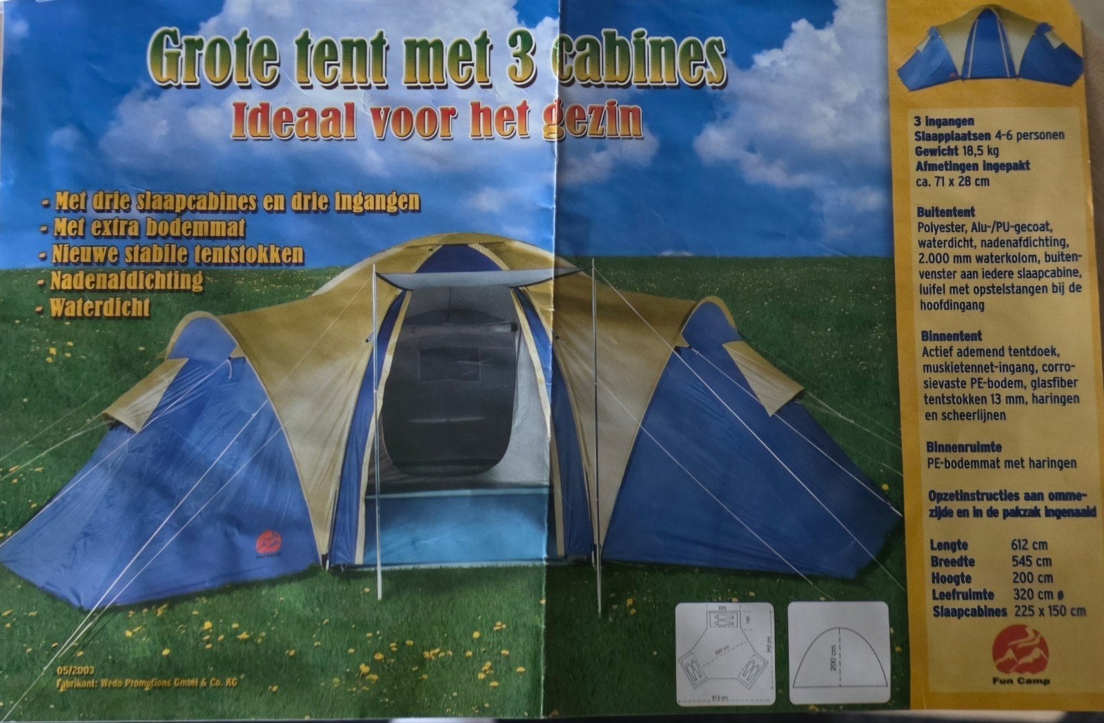 grote tent z g a n, Ophalen