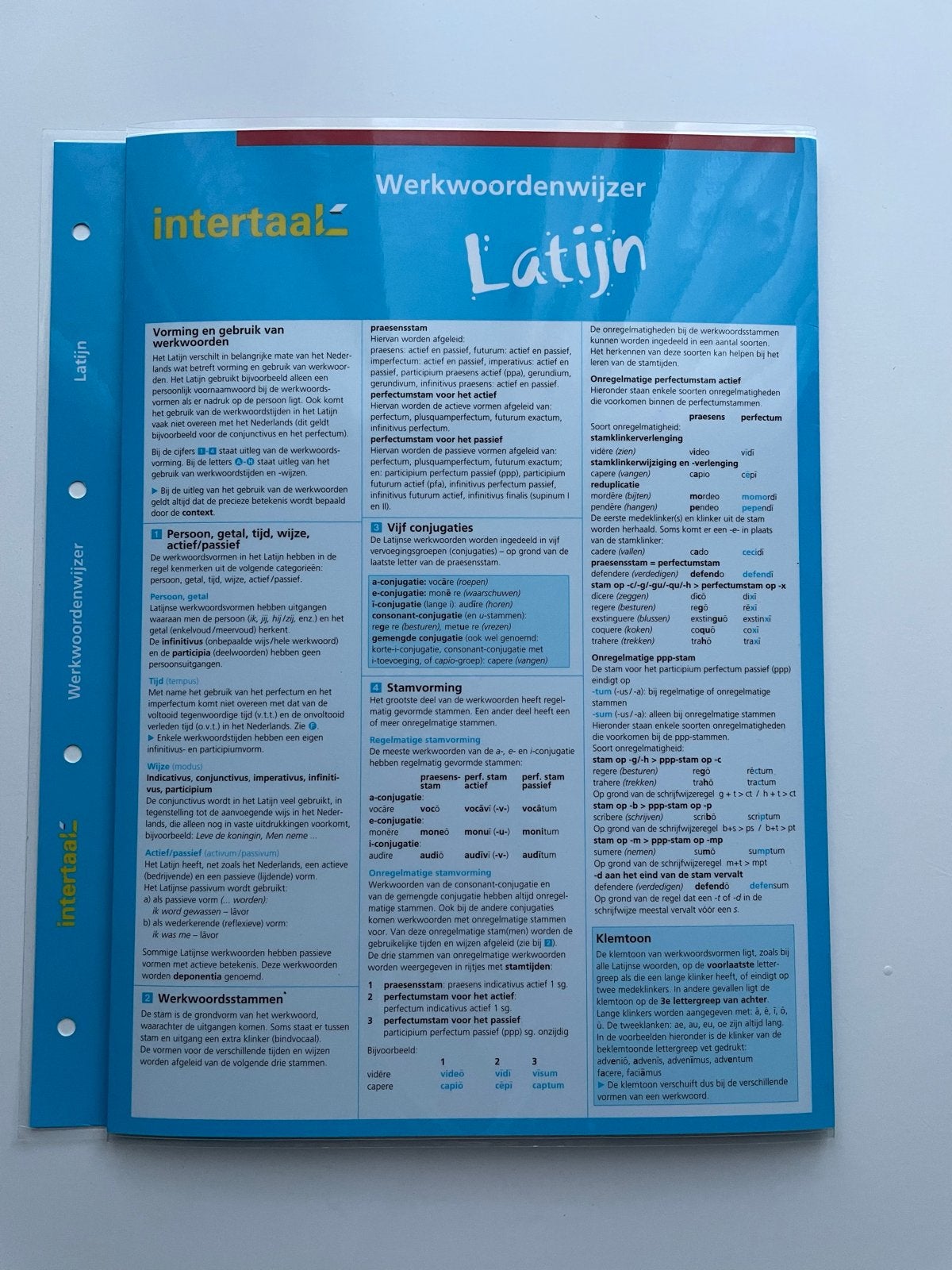 Werkwoordenwijzer Latijn - Intertaal, Ophalen of Verzenden, Alpha, Zo goed als nieuw, Overige niveaus