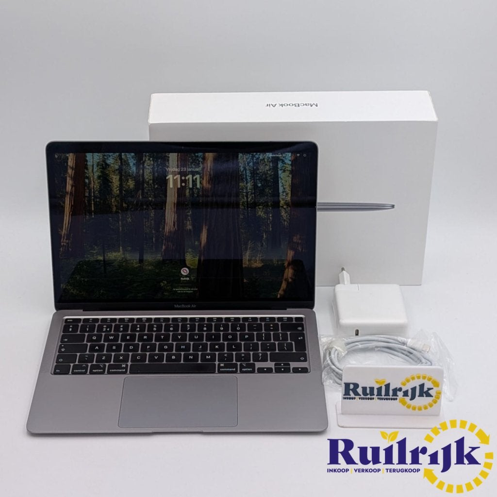Macbook Air 2020 i5 8Gb 256Gb SSD Complete set in nette staa, Computers en Software, Apple Macbooks, Apple, Zo goed als nieuw