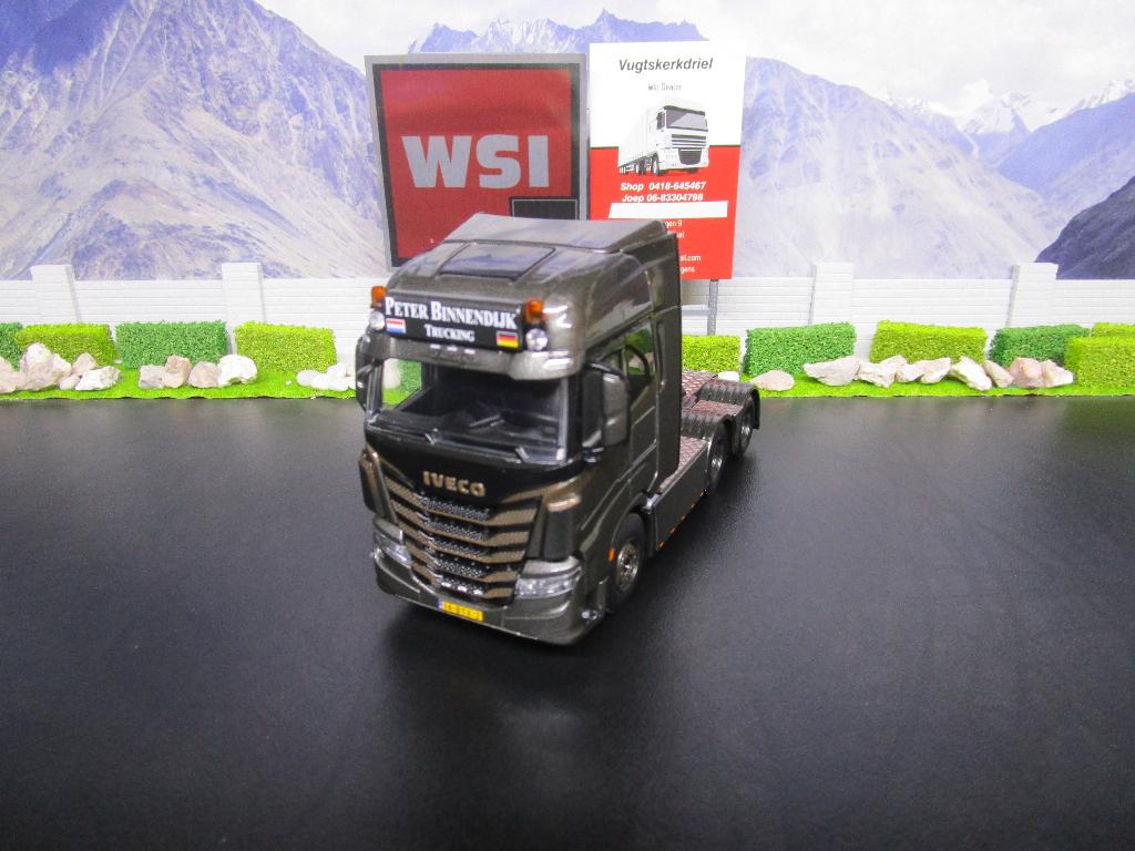 Wsi 01-4174 Iveco S-Way High 6x2 , Pieter Binnendijk, Ophalen, Nieuw, Bus of Vrachtwagen, Wsi