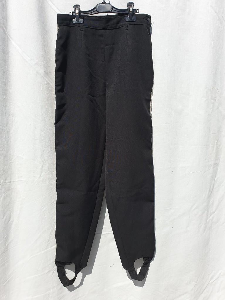 Leuke jaren 80 broek. Zwart met glitter. Mt 38, Maat 38/40 (M), Carnaval, ., Ophalen of Verzenden