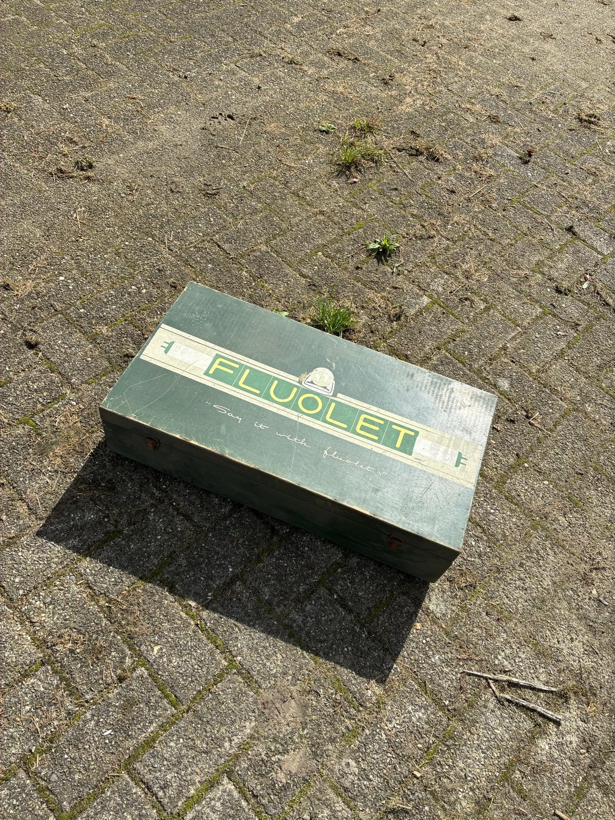 Vintage FLUOLE opbergdoos met lades, Ophalen