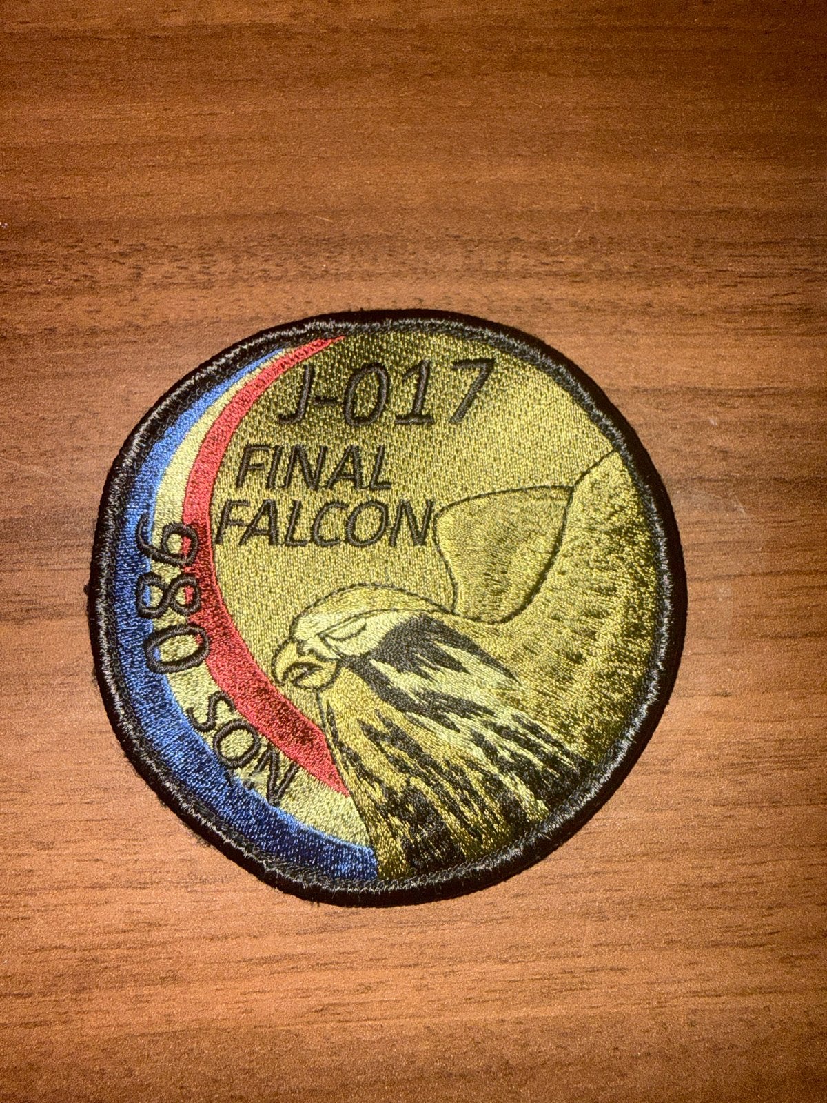 J-017 Final Falcon 980 SON Patch, Verzenden, Zo goed als nieuw, Overige typen