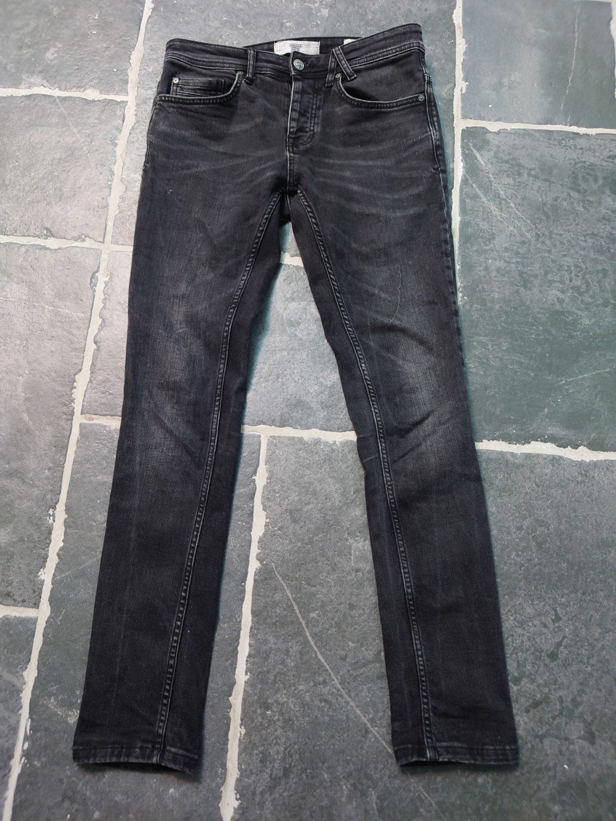 America Today, Ryan Slim jeans, zwart, W28 L32 zgan! Rob2832, Kleding | Heren, Spijkerbroeken en Jeans, Ophalen of Verzenden, Zo goed als nieuw