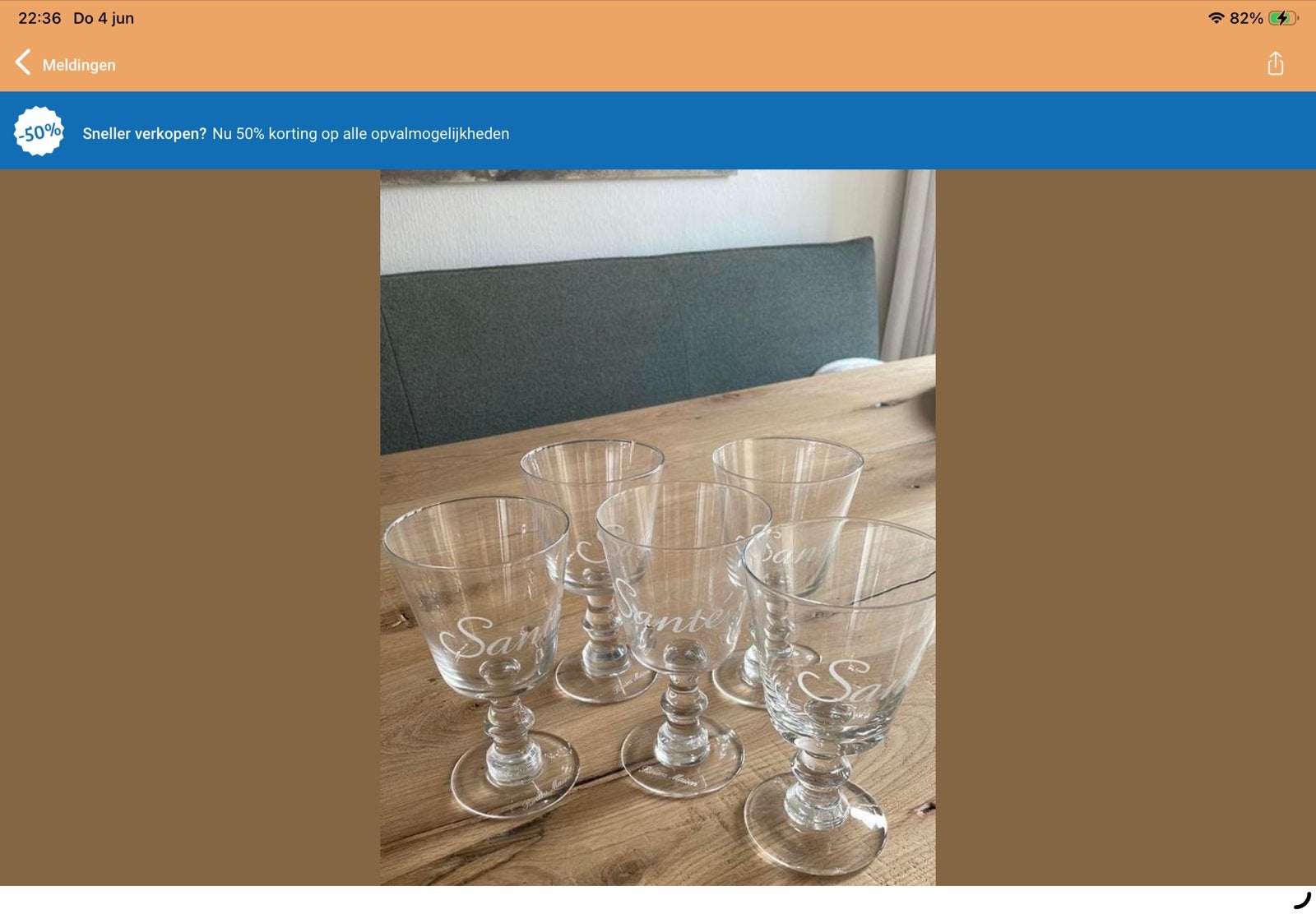 5 Riviera Maison "Santé" wijnglazen, Ophalen of Verzenden, Riviera Maison, Glas, Overige typen