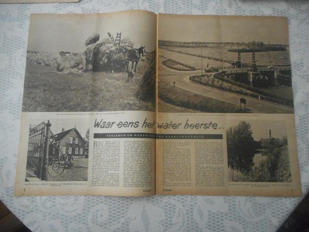 Haarlemmermeer. Verleden en heden. 1955., Ophalen of Verzenden, 1940 tot 1960, Nederland, Knipsel(s)